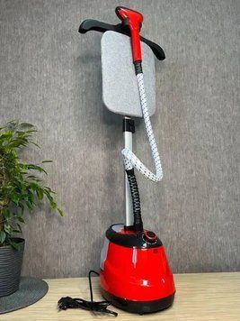 Вертикальний відпарювач для одягу Garment Steamer 2000W / Червона Парова праска для всіх видів тканини G7722 фото