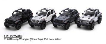 Колекційна іграшкова машинка Jeep Wrangler KT5412WH інерційна KT5412WH(Black) фото