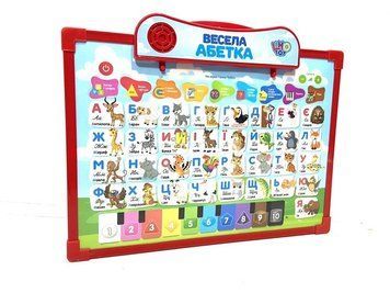 Інтерактивна дошка "Абетка" Limo Toy SK 0020 двухстороння Укр Червоний SK 0020(Red) фото