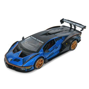 Дитяча інерційна машинка AP-2036(Blue) двері відчиняються, світло та звук, 1:24, 23 см AP-2036(Blue) фото