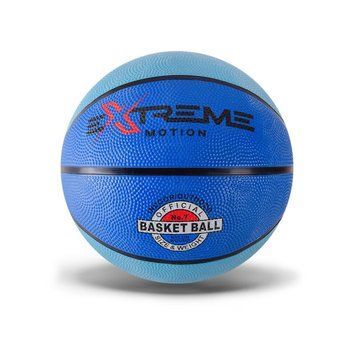 М'яч баскетбольний Extreme Motion BB1485 № 7, 520 грам Блакитний BB1485(Blue) фото