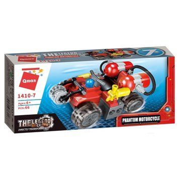 Конструктор Qman 1410-1-8 Пожежна техніка, 79 дет Phantom Motorcycle 1410-7 фото