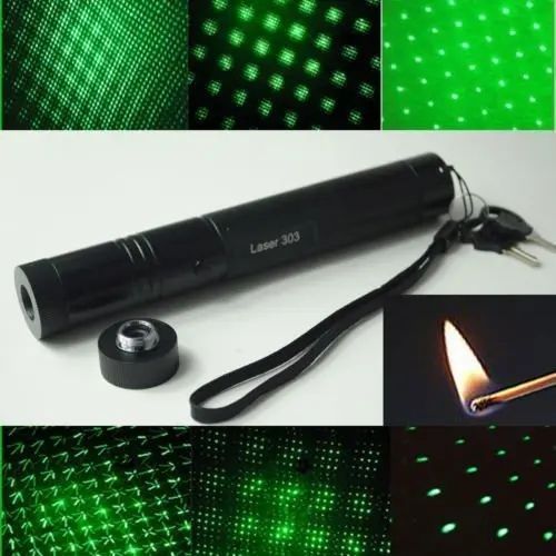 Лазерна указка Green Laser 303 &ndash; 1000mW з ключем 226268 фото