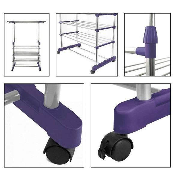 Телескопічна полиця Colgador doble ajustable/вішак для одягу NO12AJ фото