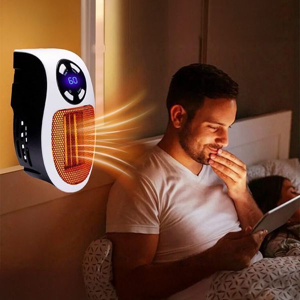 Портативний обігрівач 500W, Portable Heater з дисплеєм / Настінний електрообігрівач G9305 фото