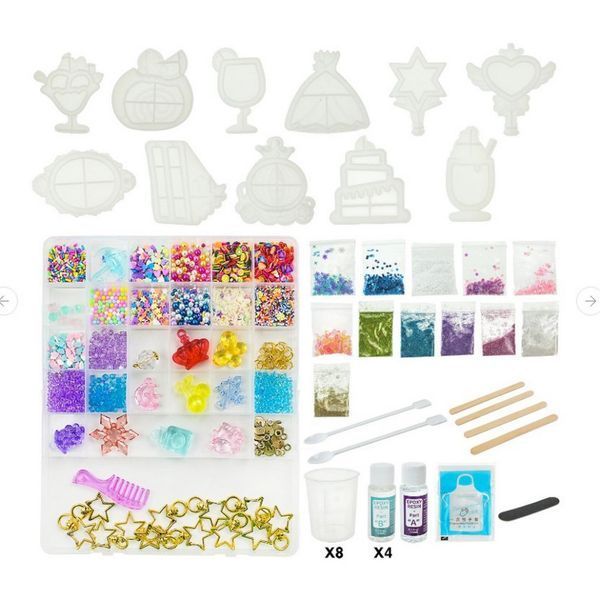Дитячий набір для творчості "Resin Fidget Shakers" 9082E 12 силіконових форм 9082E фото