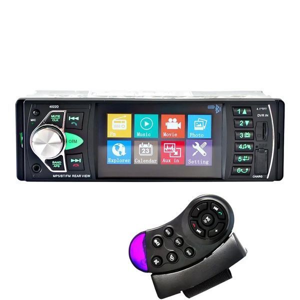 Автомобільна Bluetooth магнітола PI 4023 BT з пультом на кермо та великим екраном 226354352 фото