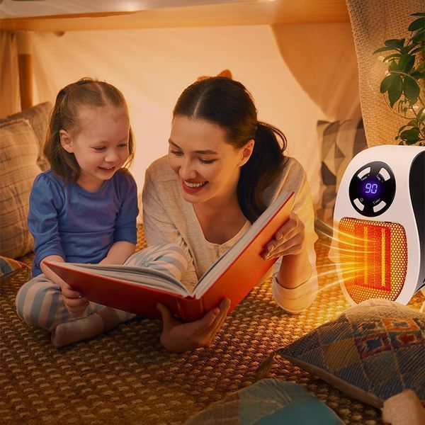 Портативний обігрівач 500W, Portable Heater з дисплеєм / Настінний електрообігрівач G9305 фото