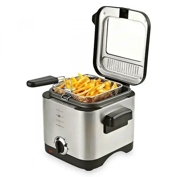 Фритюрница для дома на 1,5л Crownberg CB 5542, 1200 Вт для картошки фри, нагетсов Fryer5542 фото