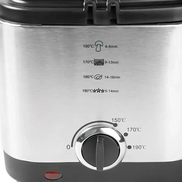Фритюрница для дома на 1,5л Crownberg CB 5542, 1200 Вт для картошки фри, нагетсов Fryer5542 фото