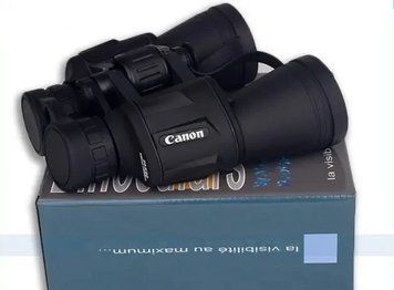 Потужний водонепроникний бінокль Canon 20x50 із захисним клапаном лінз 2127885 фото