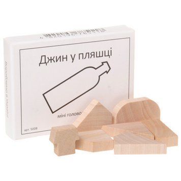 Міні головоломка Джин в пляшці Заморочка 5008G дерев'яна 5008G фото