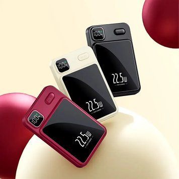 Магнітний повербанк Magnetic (Power Bank) 90 000mAh, швидкою зарядкою 22.5W та LED-дисплеєм mag90 фото