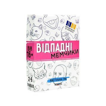 Настільна гра "Відпадні мемчики" 30630 гральні картки 110 штук, інструкція 30630 фото