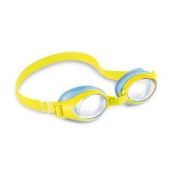 Окуляри для плавання Intex 55611 регульований ремінець Вид 1 55611(Blue-Yellow) фото