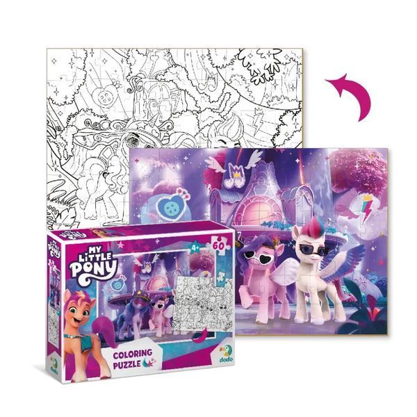 Дитячі Пазли 2 в 1 My Little Pony "Вечірка" DoDo 200136 60 елементів 200136 фото