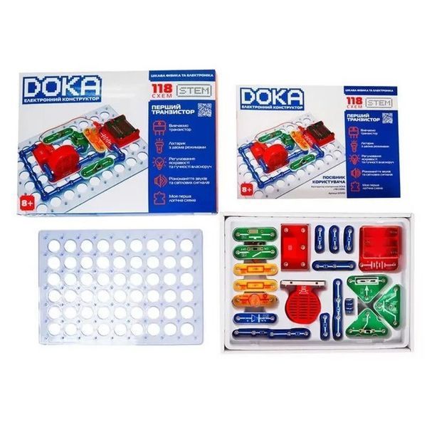 Конструктор електронний "118 СХЕМ" D70701 музика та світло D70701 фото