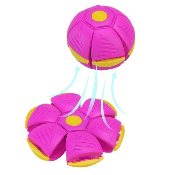 Дитяча іграшка М'яч-трансформер 87008H-3(Pink) 16 см зі світлом 87008H-3(Pink) фото