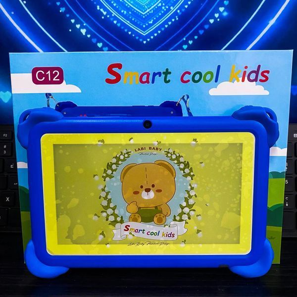 Планшет Smart Cool Kids C12 для дітей, 8 ГБ ОЗУ, 256 ГБ ПЗУ, Android, 7 дюймів синій Jamp4262/1 фото
