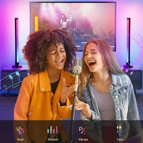 Світлодіодні панелі 25 см 2шт RGB з APP Smart від USB та пультом 509476 фото