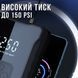 Автомобільний акумуляторний компресор із насадками та LED-ліхтариком М-007 М007 фото 3