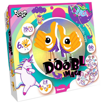 Розважальна настільна гра "Doobl Image" DBI-01-01U укр. мовою Єдинороги DBI-01-04U фото