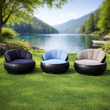 Надувне крісло AIR SOFA / Надувне велюрове крісло 80&times;80&times;67см G6827 фото
