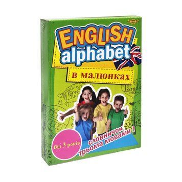 Дитячий розвиваючий комплект ENGLISH ALPHABET MKA0001 в картинках MKA0001 фото