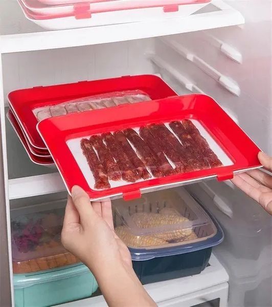 Розумний піднос для зберігання їжі Supretto з кришкою для нарізки та продуктів VEN334 фото