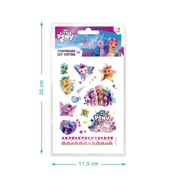 Набір дитячих тимчасових татуювань "My Little Pony" 200437, 4 аркуші 200437 фото