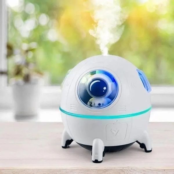 Зволожувач &ndash; аромадифузор Humidifier Астронавт 2в1 220мл з підсвічуванням 2128573 фото