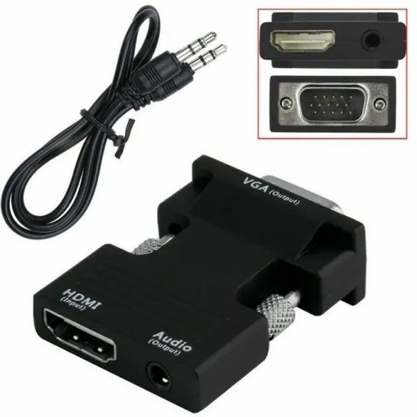 Конвертер з HDMI на VGA OUT Black sp54100 фото