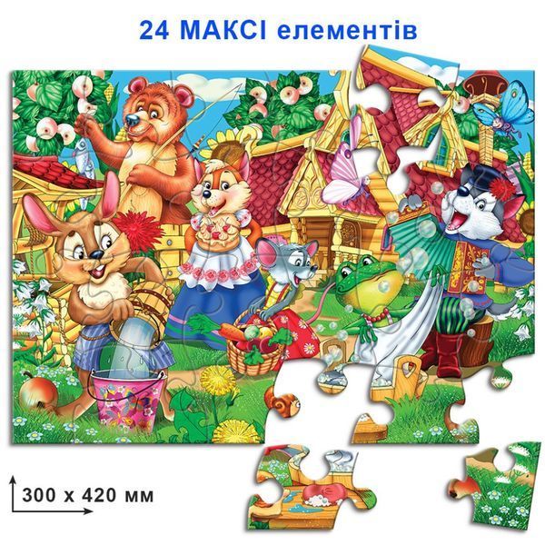Дитячі пазли "Теремок" 82104 на 24 елемента 82104 фото