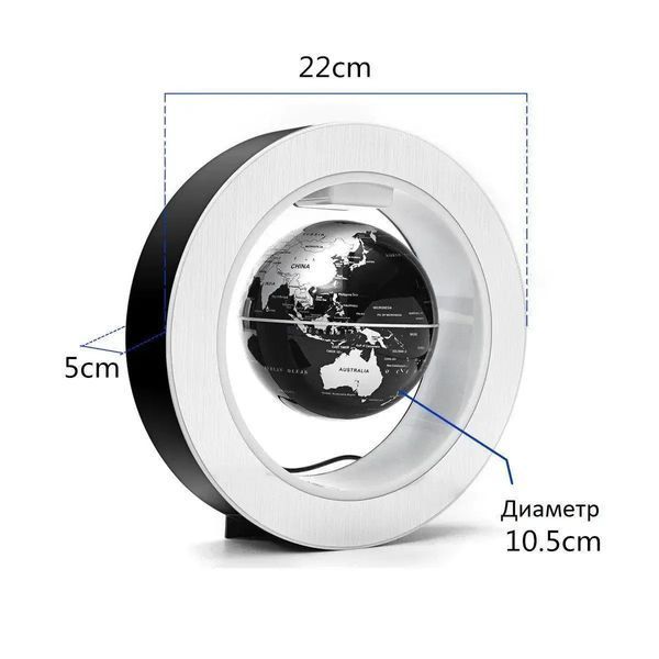 Глобус левітуючий RESTEQ Літаючий глобус нічник M101000 фото