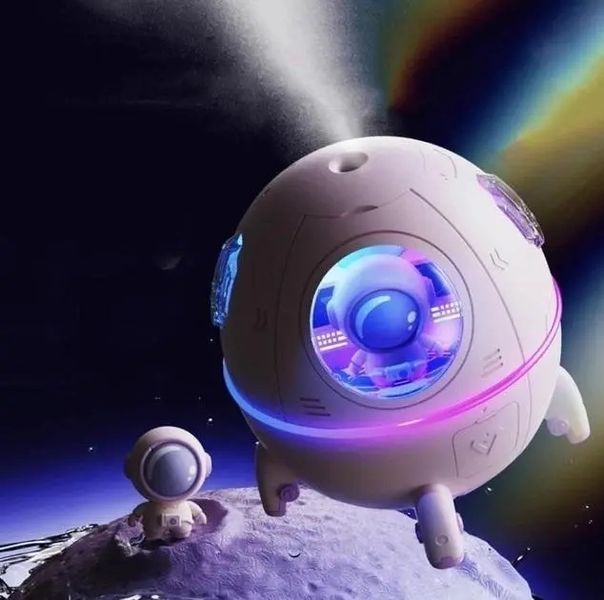 Зволожувач &ndash; аромадифузор Humidifier Астронавт 2в1 220мл з підсвічуванням 2128573 фото