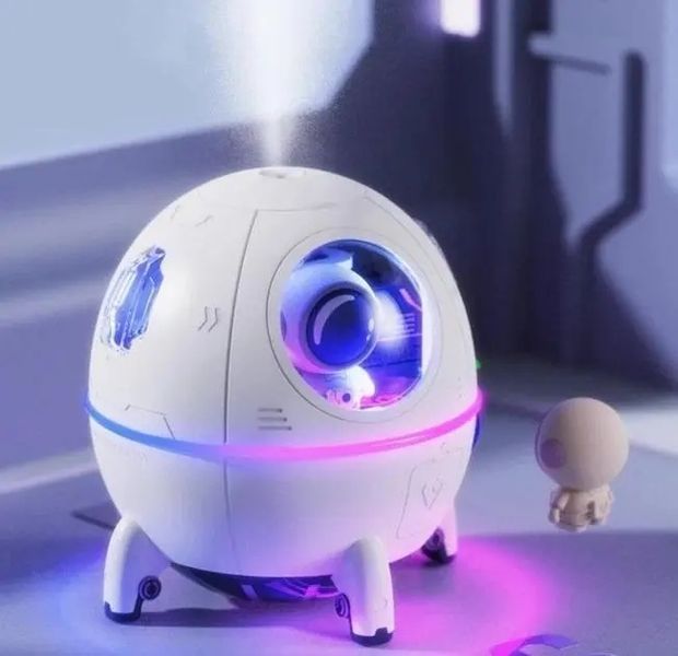 Зволожувач &ndash; аромадифузор Humidifier Астронавт 2в1 220мл з підсвічуванням 2128573 фото