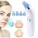 Вакуумний очисник Derma suction DS Vacuum для професійної чистки шкіри та пор обличчя - легкий компактний зручний прилад у використанні + 4 насадки, Білий 205021 фото 5