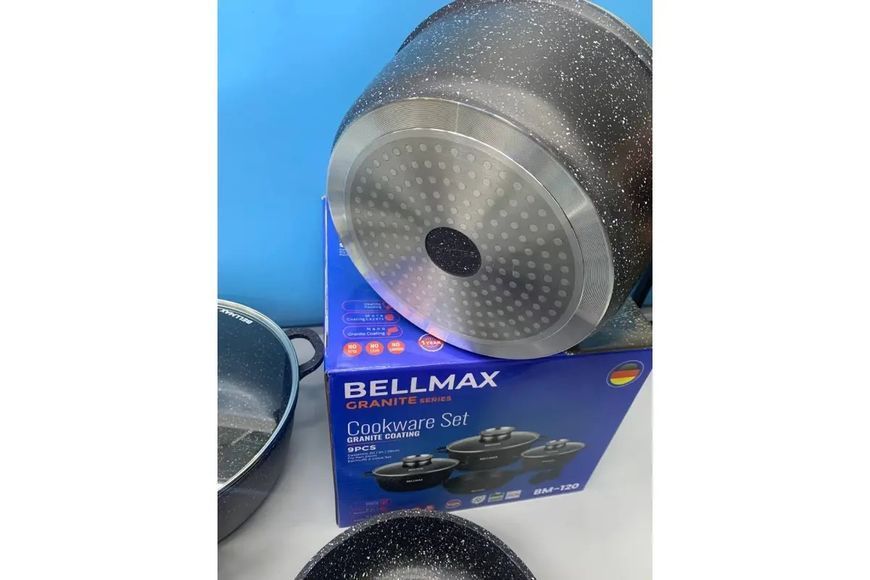 Набір посуду 9 предметів Bellmax Cookware Set BM-120 2128233 фото