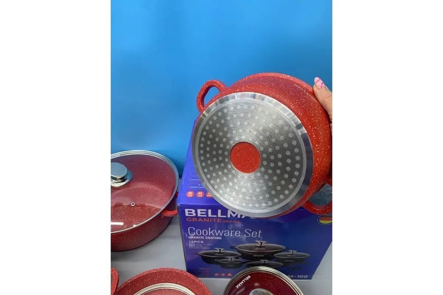 Набір посуду 9 предметів Bellmax Cookware Set BM-120 2128233 фото