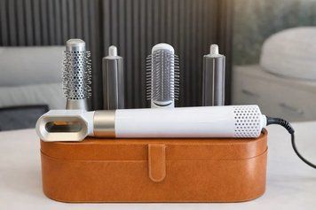 Стайлер Hot Air Styler 5в1 для укладання волос, 1000 Вт, 5 насадок, з кейсом Білий J5975 фото