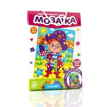 Набір для творчості "М'яка мозаїка. Пірат" VT4511-04, 410 м'яких наклейок VT4511-04 фото