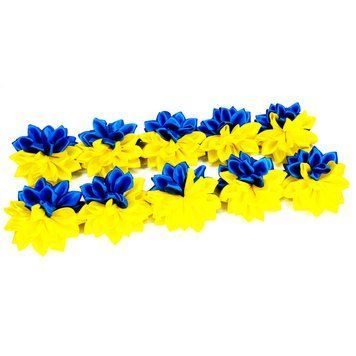 Набір для дівчаток Бант жовто-синій на гумці 0108-369, 10 шт. 0108-369 фото