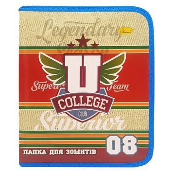 Папка для зошитів на блискавці "Legendary college club" АП-1001-10 АП-1001-10 фото