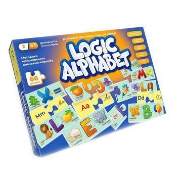 Розвиваючі пазли Logic Alphabet G-LoA-01-04U англ /укр G-LoA-01-04U фото