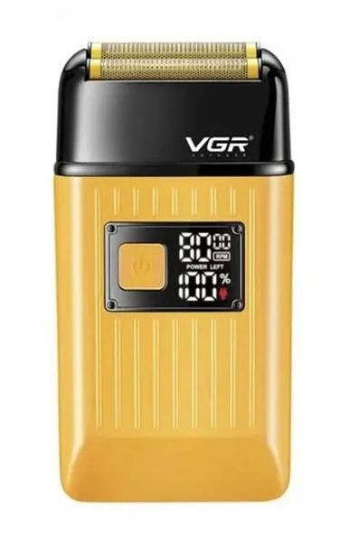 Чоловіча акумуляторна електробритва VGR V-357 шейвер для сухого та вологого гоління, Waterproof IPX6, висувний триммер, LED Display 239V-357 фото