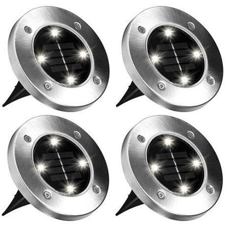 Вуличний світильник на сонячній батареї Solar Disk 8led-dm8 &mdash; садовий ліхтар DM8 фото