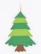 Дитяча Різдвяна ялинка з фетру Без іграшок Chrismas Free ялинка на стіну 95x70 см FETR260 фото 1