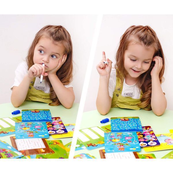 Настільна гра Пиши та витирай "Ферма" Vladi Toys VT5010-19 укр VT5010-19 фото