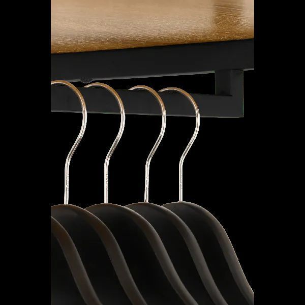Металева відкрита шафа для спальні, передпокою, ванної / Відкрита вбиральня з полицями 167х90х40см Ven-SAM-016 фото