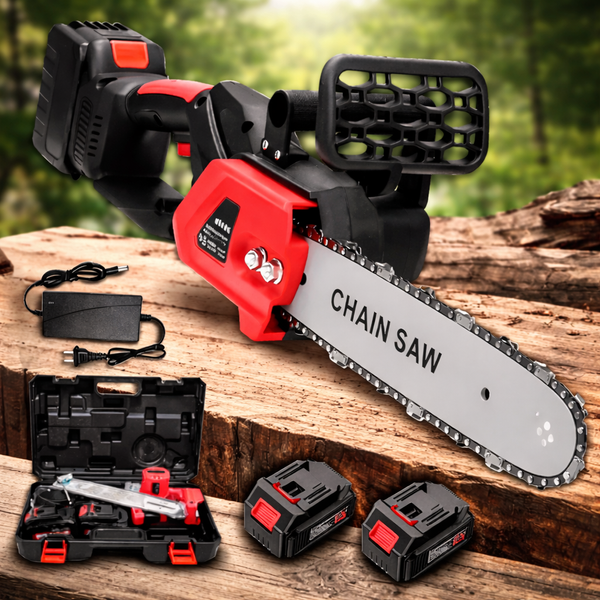 Акумуляторна ланцюгова пилка Electric SAW 16 дюймів у валізі + 2 акумулятори RED G6586 фото